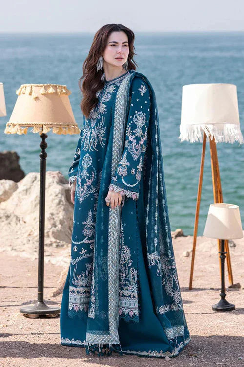 Embroidered Luxury Lawn Unstitched 3Pc | 1037