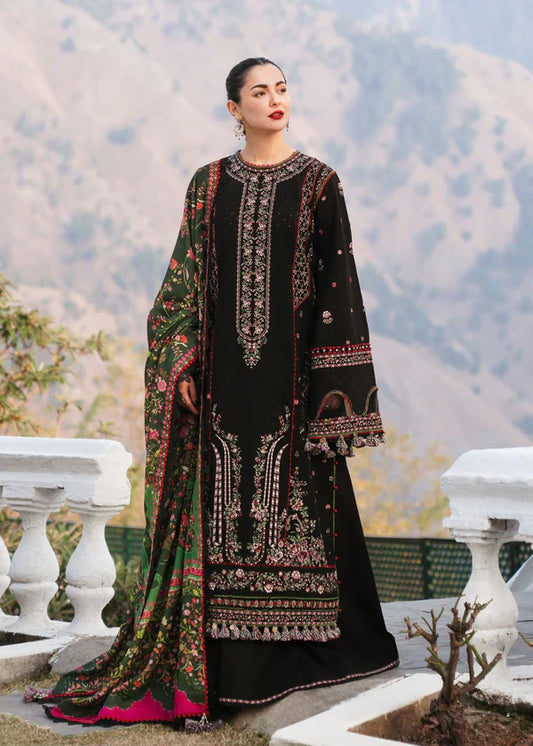 Embroidered Luxury Lawn Unstitched 3Pc | 1061