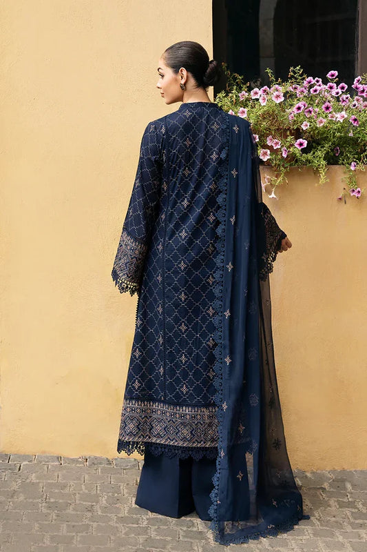 PREMIUM LAWN 3PC EMBROIDERED DRESS EMBROIDERED DUPATTA D-5050
