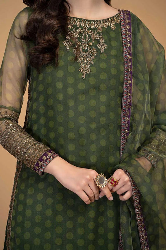 green maria b organza collection 3 piece ladies suits by aizah store