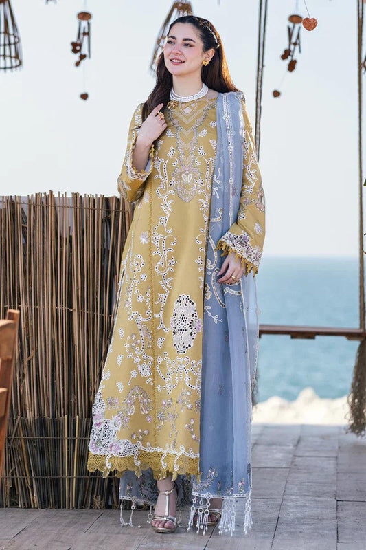 Embroidered Luxury Lawn Unstitched 3Pc | 1033