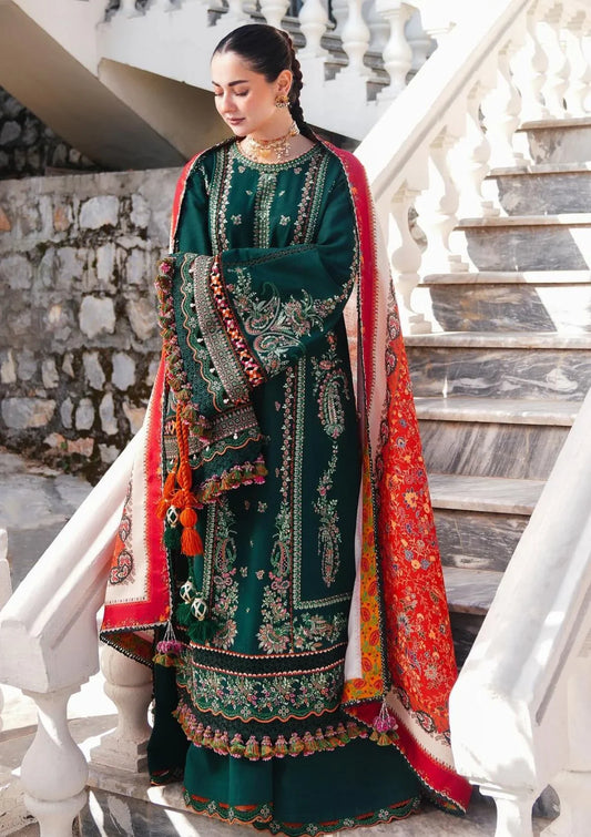 Embroidered Luxury Lawn Unstitched 3Pc | 1062
