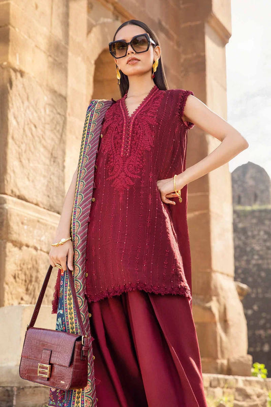 Embroidered Luxury Lawn Unstitched 3Pc | 1048