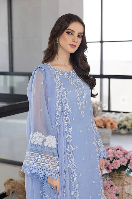 Embroidered Luxury Lawn Unstitched 3Pc | 1005