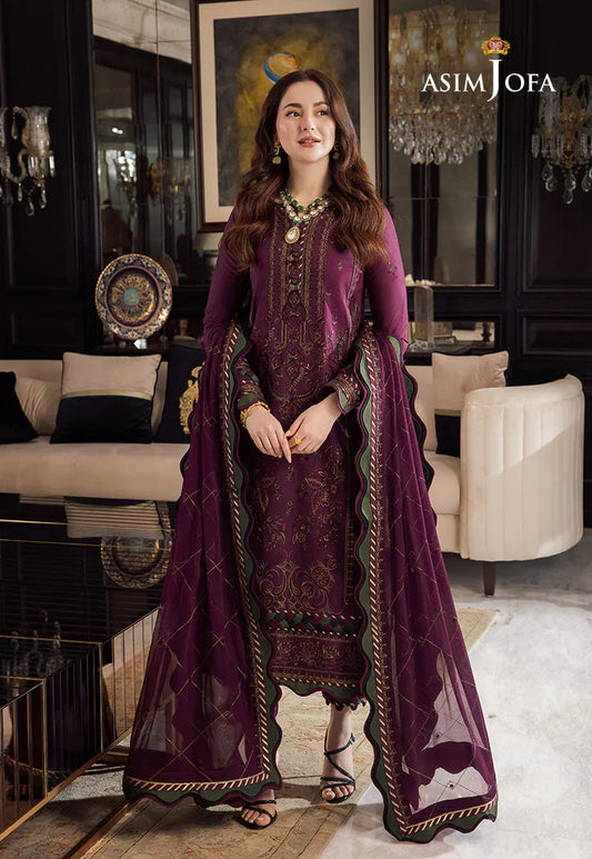 DHANAK 3PC EMBROIDERED DRESS EMBROIDERED SHAWL DAS/5130