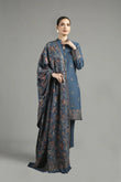 WOOL MARINA 3PC EMBROIDERED DRESS EMBROIDERED SHAWL-ZSJ5021